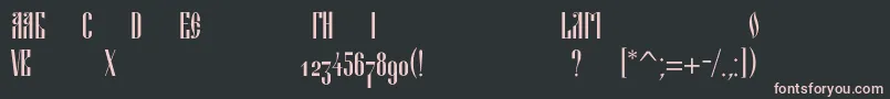Blagovestthreec Font – Pink Fonts on Black Background