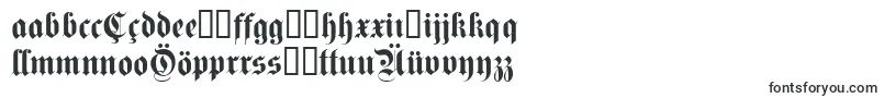 Fettekanzlei-Schriftart – aserbaidschanische Schriften