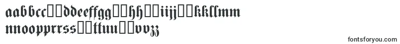 Fettekanzlei-Schriftart – esperanto Schriften