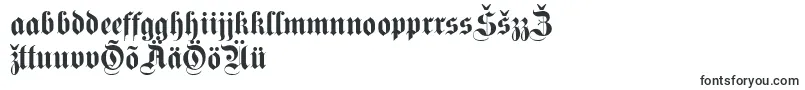 Fettekanzlei-Schriftart – estnische Schriften
