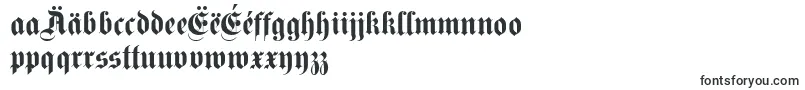 Fettekanzlei-Schriftart – mazedonische Schriften