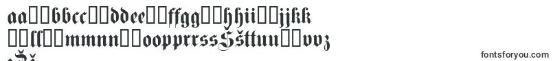 Fettekanzlei-Schriftart – lettische Schriften