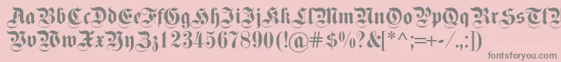 More about Fettekanzlei Font Fettekanzlei Font – Gray Fonts on Pink Background