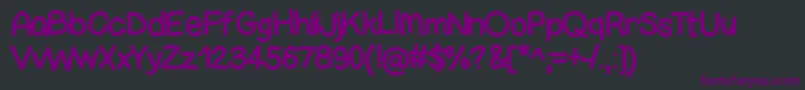 Bigness Font – Purple Fonts on Black Background
