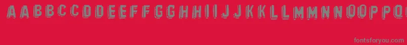 BanhartVer10Erc2008 Font – Gray Fonts on Red Background