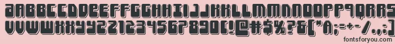 Forcemajeurepunch Font – Black Fonts on Pink Background