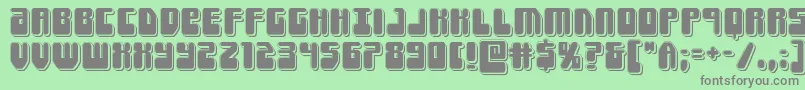 More about Forcemajeurepunch Font Forcemajeurepunch Font – Gray Fonts on Green Background