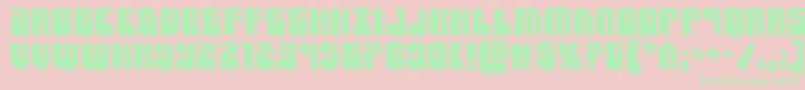 Forcemajeurepunch Font – Green Fonts on Pink Background