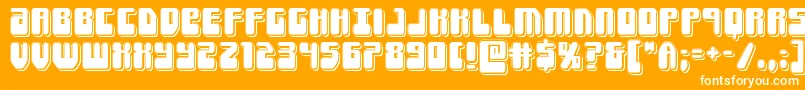 Forcemajeurepunch Font – White Fonts on Orange Background