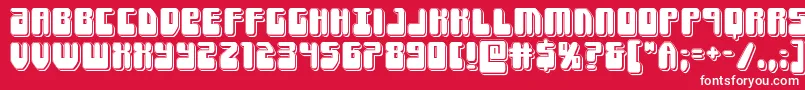 Forcemajeurepunch Font – White Fonts on Red Background