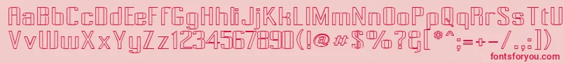 Pecot006 Font – Red Fonts on Pink Background