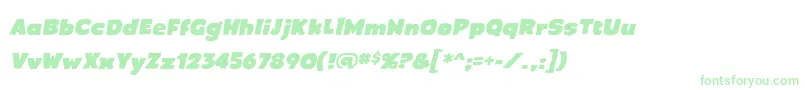 CrimewavebbItal Font – Green Fonts on White Background