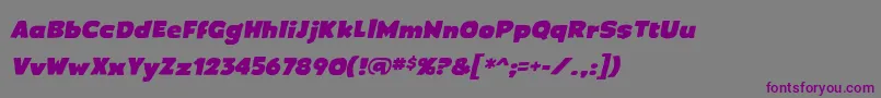 CrimewavebbItal Font – Purple Fonts on Gray Background
