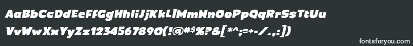 CrimewavebbItal Font – White Fonts on Black Background