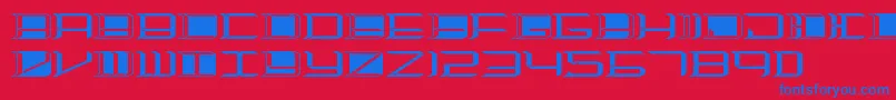 Шрифт Highorbit2 – синие шрифты на красном фоне