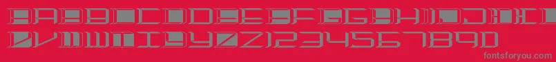 Highorbit2 Font – Gray Fonts on Red Background