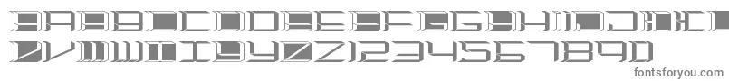 Highorbit2-fontti – harmaat kirjasimet valkoisella taustalla
