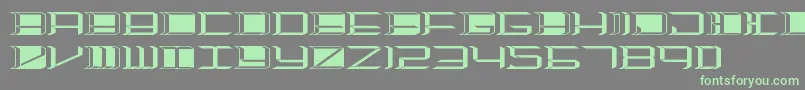 Police Highorbit2 – polices vertes sur fond gris