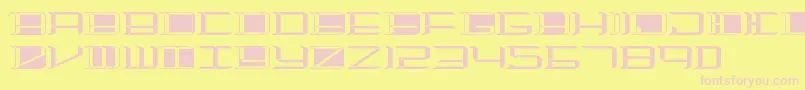 Highorbit2 Font – Pink Fonts on Yellow Background