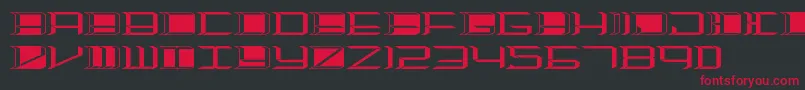 Highorbit2 Font – Red Fonts on Black Background