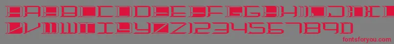 Highorbit2 Font – Red Fonts on Gray Background