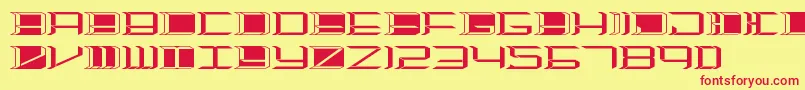 Highorbit2 Font – Red Fonts on Yellow Background