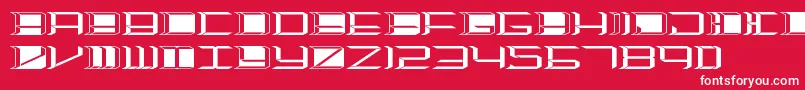 Highorbit2 Font – White Fonts on Red Background