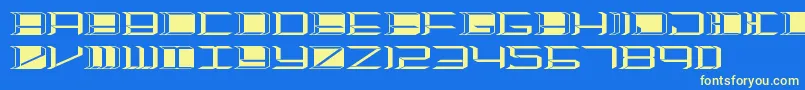 Highorbit2 Font – Yellow Fonts on Blue Background