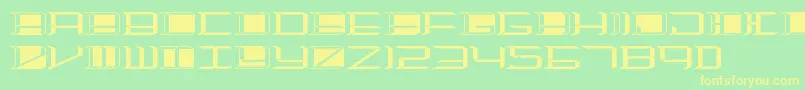 Highorbit2 Font – Yellow Fonts on Green Background