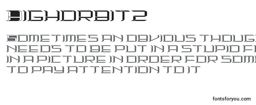 Review of the Highorbit2 Font