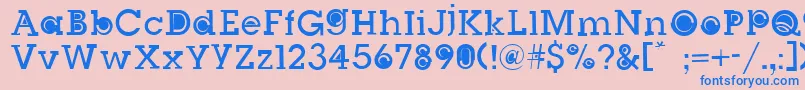 SlugBugFilledRegular Font – Blue Fonts on Pink Background