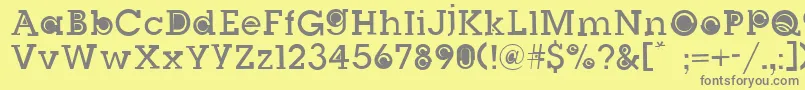 SlugBugFilledRegular Font – Gray Fonts on Yellow Background