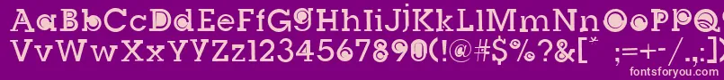SlugBugFilledRegular Font – Pink Fonts on Purple Background
