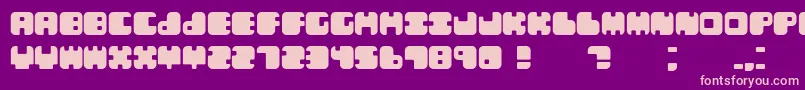 Leben Font – Pink Fonts on Purple Background