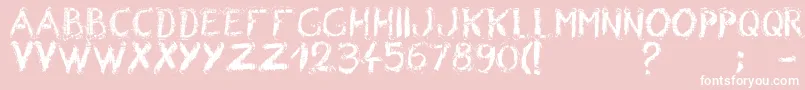 WrongBoard1 Font – White Fonts on Pink Background