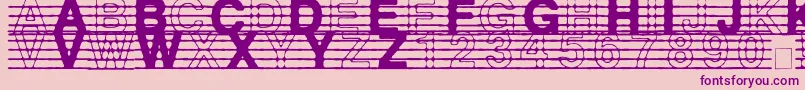 More about DistMus Font DistMus Font – Purple Fonts on Pink Background