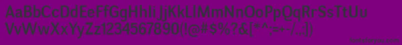フォントNegotiateRg – 紫の背景に黒い文字
