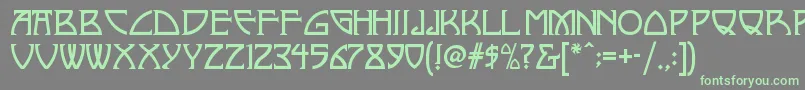 Nickleynf-fontti – vihreät fontit harmaalla taustalla