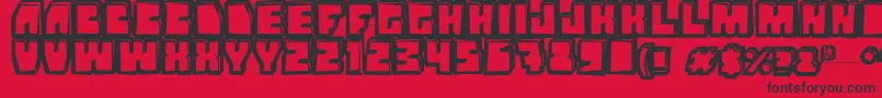 Grandnover3 Font – Black Fonts on Red Background