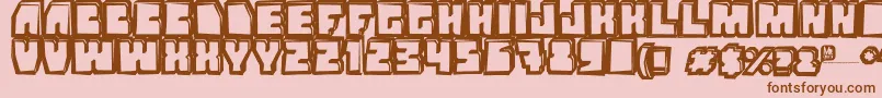 Grandnover3 Font – Brown Fonts on Pink Background