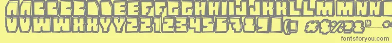 Grandnover3 Font – Gray Fonts on Yellow Background