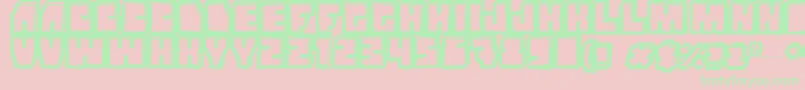 Grandnover3 Font – Green Fonts on Pink Background