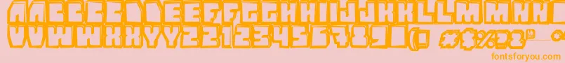 Grandnover3 Font – Orange Fonts on Pink Background
