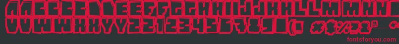 Grandnover3 Font – Red Fonts on Black Background