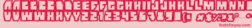 Grandnover3-Schriftart – Rote Schriften auf rosa Hintergrund