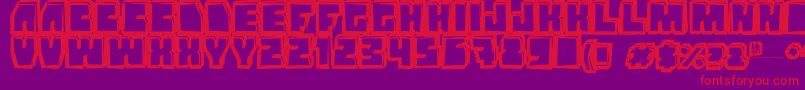 Grandnover3 Font – Red Fonts on Purple Background