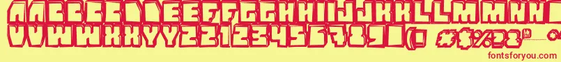 Grandnover3 Font – Red Fonts on Yellow Background