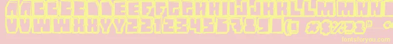 Grandnover3 Font – Yellow Fonts on Pink Background