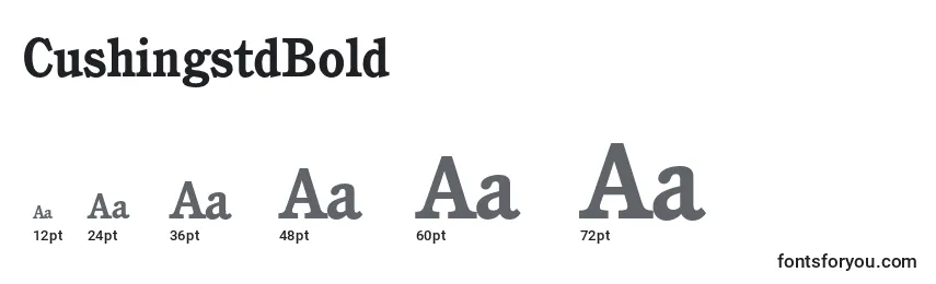 CushingstdBold Font Sizes