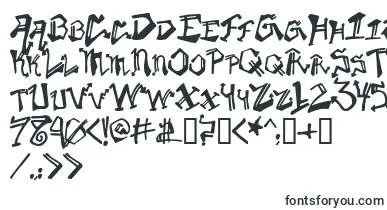 Krylon font – graffiti Fonts